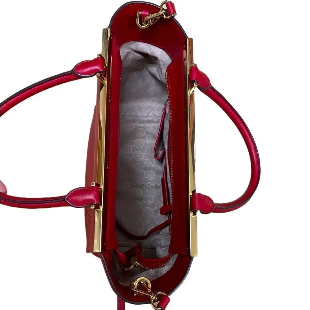🌟85% OFF🌟Michael  Kors Red  Leather Tote